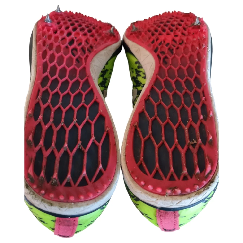 New Balance LD5000v4 Long Distance Women's Running Spikes Neon Yellow Pink Sz 10